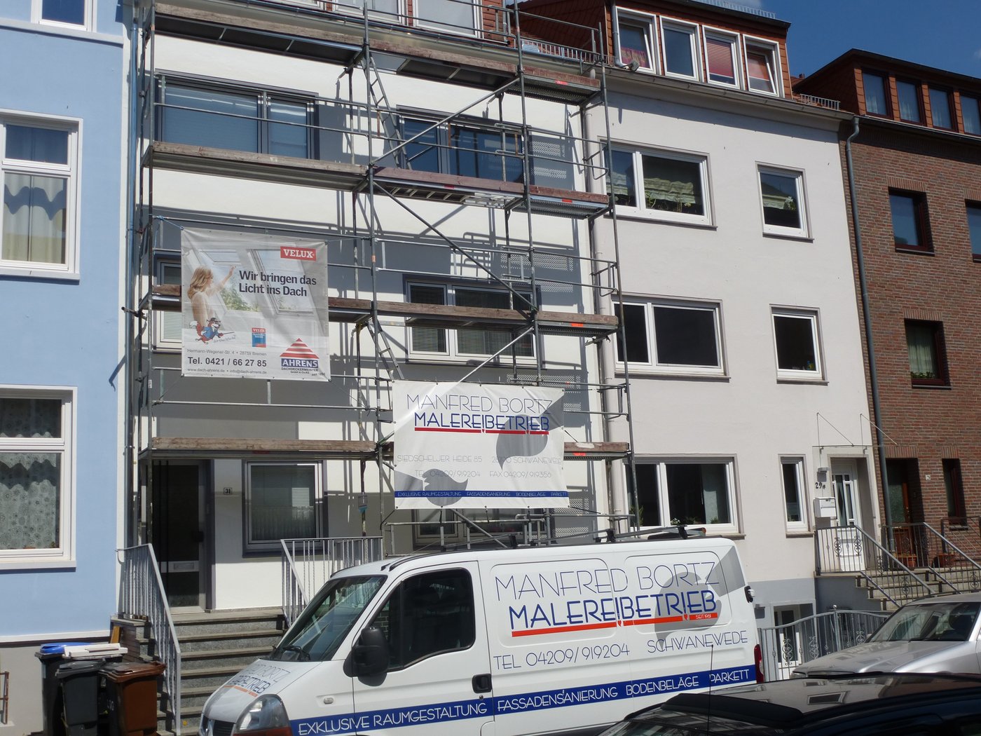 Fassadensanierung im Gange